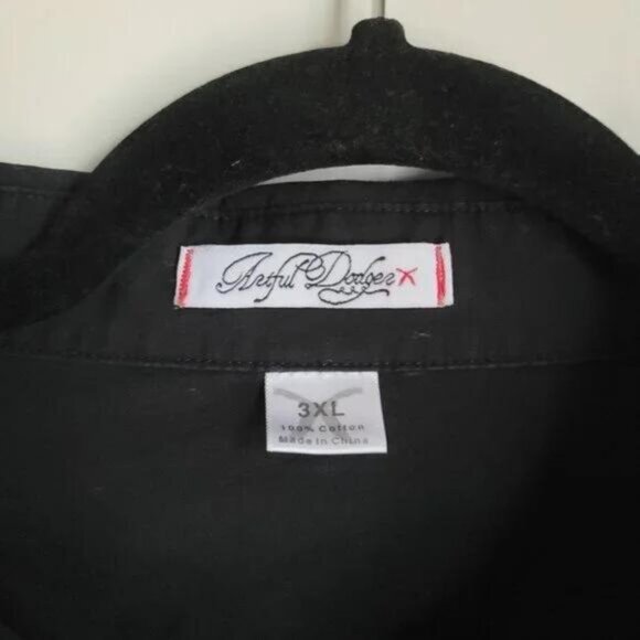 Artful Dodger Button Down Shirt Size 3XL Y2K - Picture 10 of 11